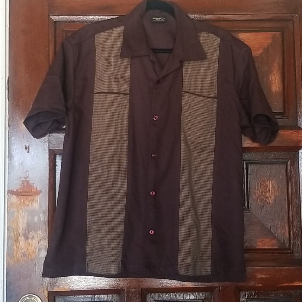 Brown Rocksteady button up shirt